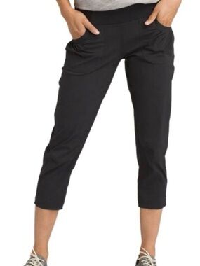 Prana Summit Black Hiking Capri Pant M